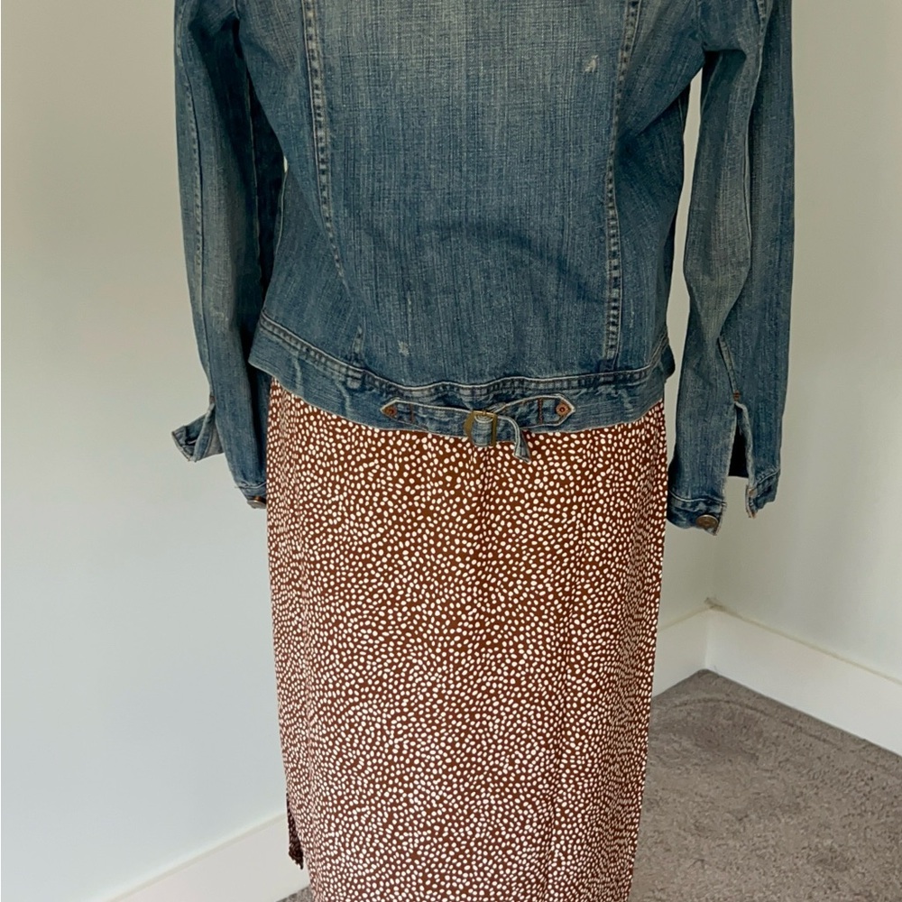 J.Crew Brown Polka Dot Skirt - Picture 3 of 10